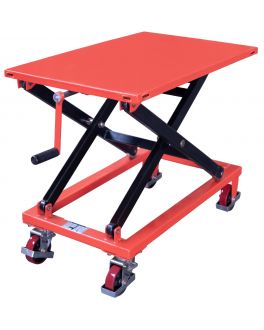Scheren-Hubtischwagen mit Spindel